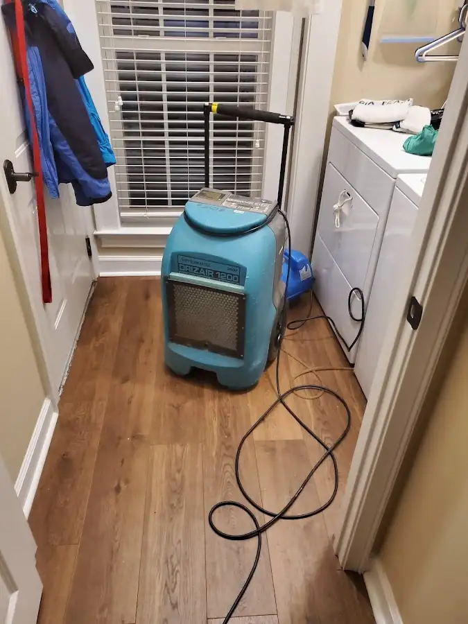 Commercial dehumidifier deployed for Flood Damage Cleanup in Van Wert